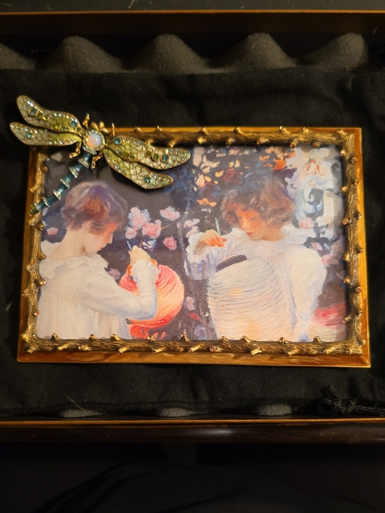 Jay Strongwater Other - Jay Strongwater Jeweled Dragonfly Branch Frame John Singer Sargent Art Box